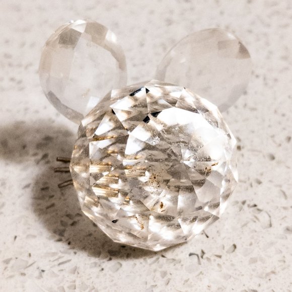 Vintage SWAROVSKI Crystal Mouse Petite Decoration Animal Cute Ornament Whiskers - Picture 3 of 4
